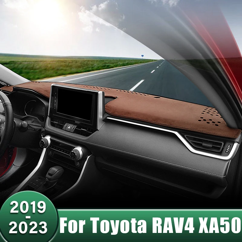 

Car Dashboard Cover Avoid Light Pads Sun Shade Mats Non-Slip Carpets For Toyota RAV4 XA50 2019 2020 2021 2022 2023 RAV 4 Hybrid