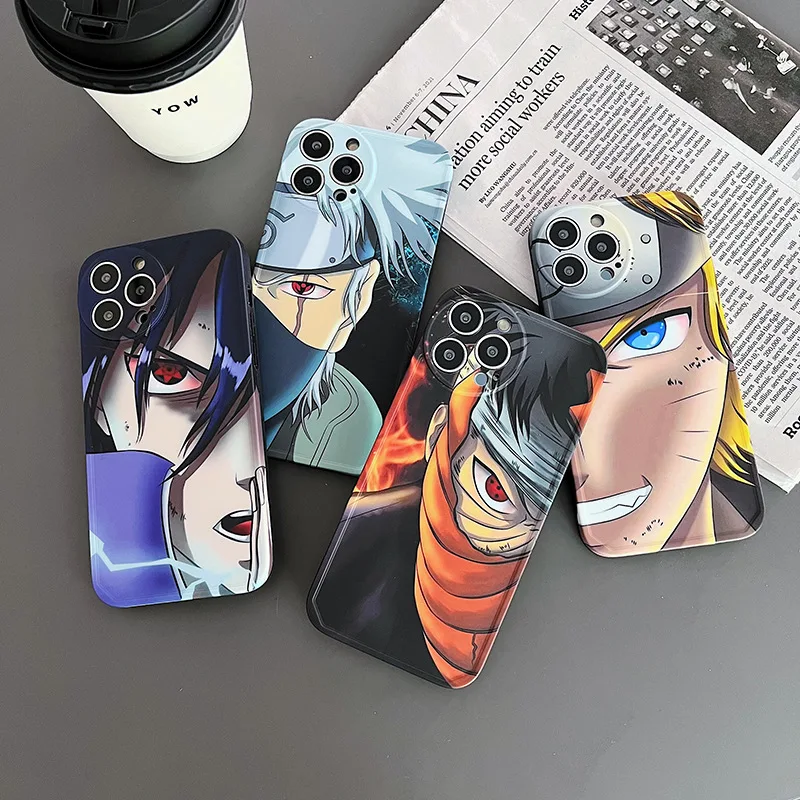 

Anime Naruto Half-face Characters Are Suitable for Foreign Trade Apple IPhone13promax Mobile Phone Case 12 Protective Cover