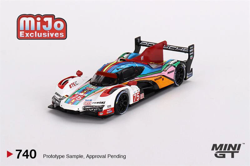 

** Предварительная заказ ** MINI GT Mijo Exclusives 1:64 963 #75 Penske Motorsport 2023 модель автомобиля