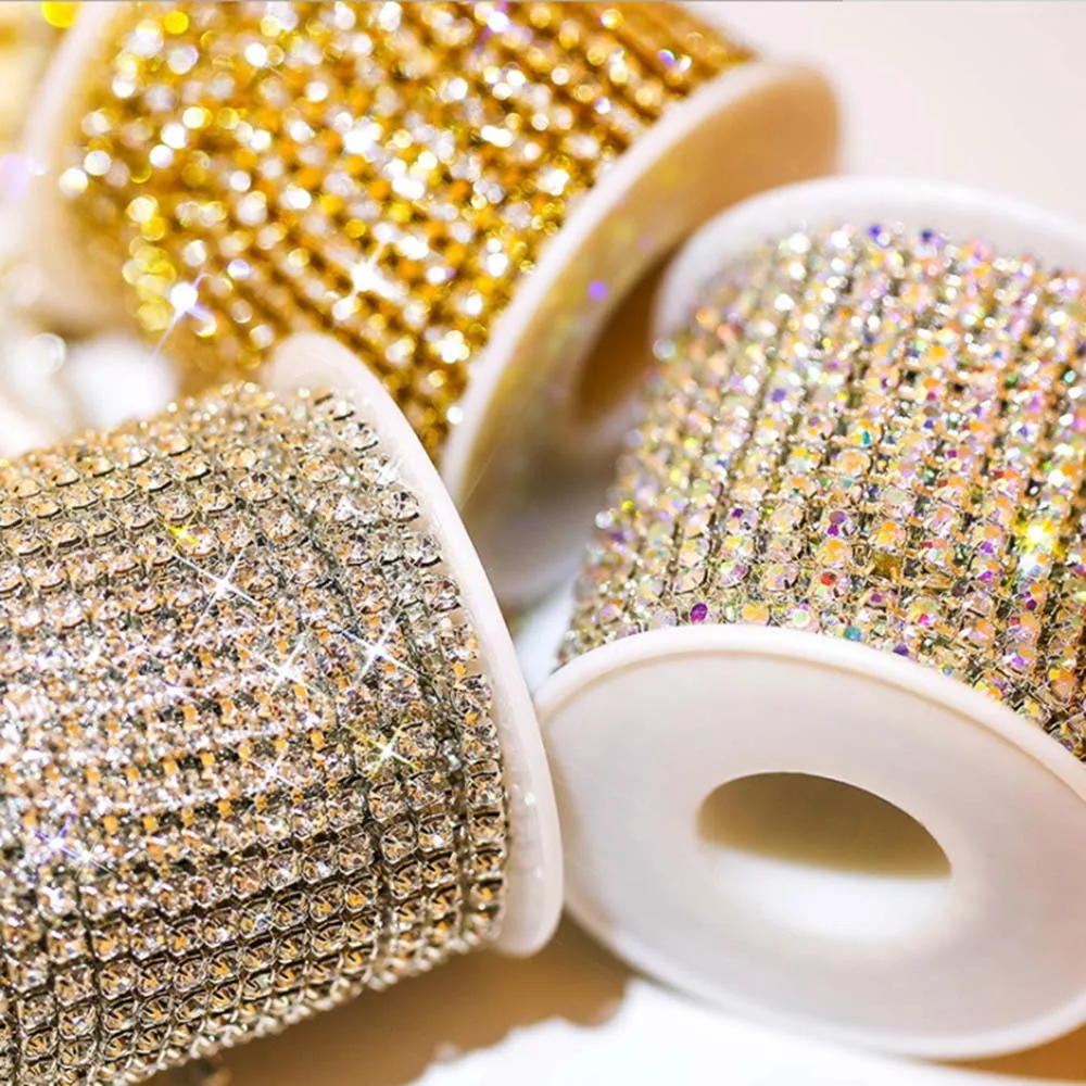 A Reel 1.5/2/2.5/2.8/3mm Nail Rhinestones Chain Gold Silver Nail Drill Nail Charms Accessories DIY Nail Art Decorations
A Reel 1.5/2/2.5/2.8/3mm Nail Rhinestones Chain Gold Silver Nail Drill Nail Charms Accessories DIY Nail Art Decorations
