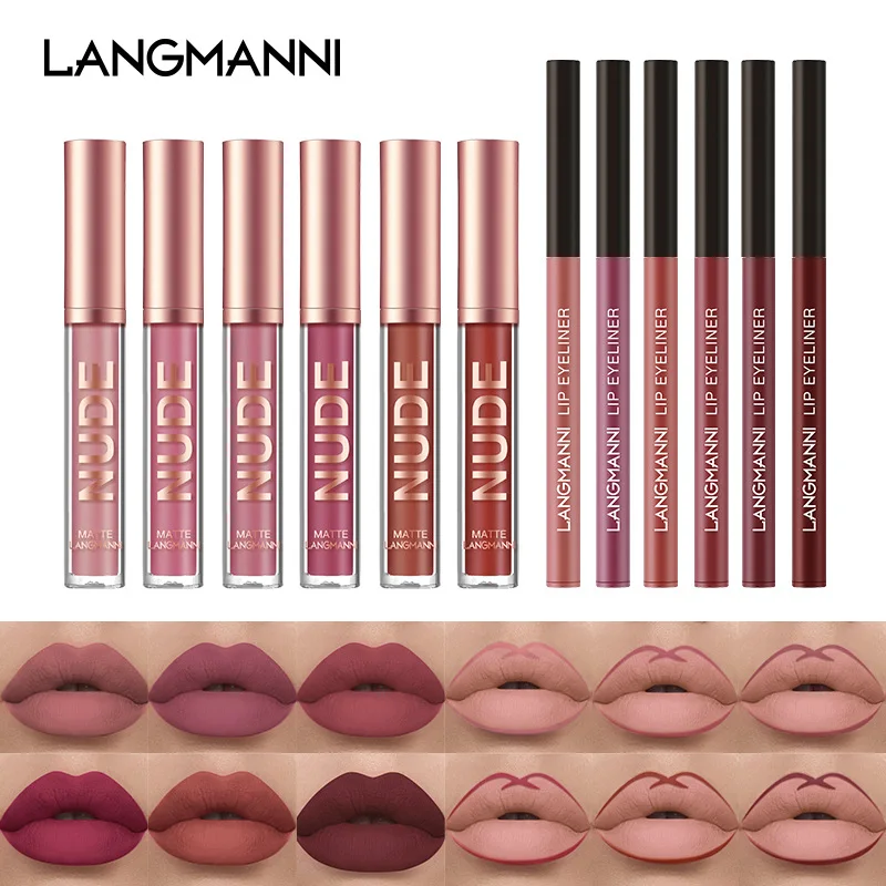 Longmani 6+6 Lip Liner Crossover Makeup Lip Gloss Lip Liner Set 12 Non-stick Cup Matte Set Lipstick Valentine's Day Gift
Longmani 6+6 Lip Liner Crossover Makeup Lip Gloss Lip Liner Set 12 Non-stick Cup Matte Set Lipstick Valentine's Day Gift