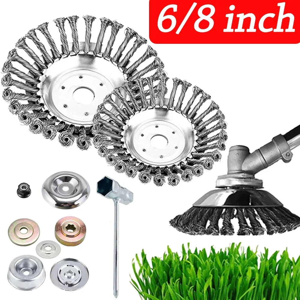 6/8 Garden Weeding Wire Brush Head Steel Wheel Lawn Mower Grass Eater Trimmer Brush Cutter Tools Grass Trimmer Head Weed Brush
6/8 Garden Weeding Wire Brush Head Steel Wheel Lawn Mower Grass Eater Trimmer Brush Cutter Tools Grass Trimmer Head Weed Brush