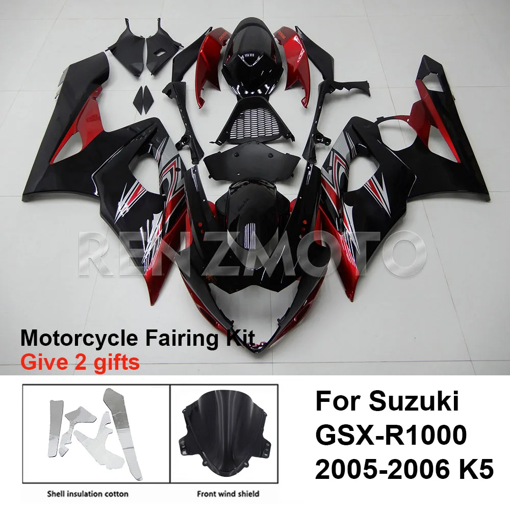 

For Suzuki GSX-R1000 2005-2006 K5 K6 Fairing Motorcycle Set Body Kit Decoration Plastic Guard Plate Accessories Shell S1005-124a