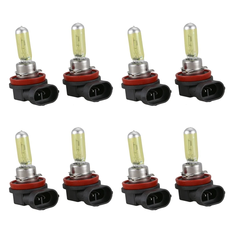 Ксеноновая HID Галогенная лампа дневного света 8X H11 55 Вт 3000K золотисто-желтая 
Ксеноновая HID Галогенная лампа дневного света 8X H11 55 Вт 3000K золотисто-желтая