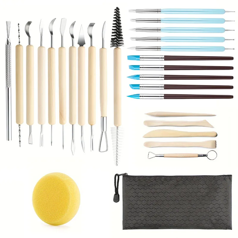 Clay Pottery Tools Set Clay Sculpting Tools for Polymer Clay Ceramic Tool DIY Handcraft Modeling Clay Carving Tool Arts Supplies
Clay Pottery Tools Set Clay Sculpting Tools for Polymer Clay Ceramic Tool DIY Handcraft Modeling Clay Carving Tool Arts Supplies