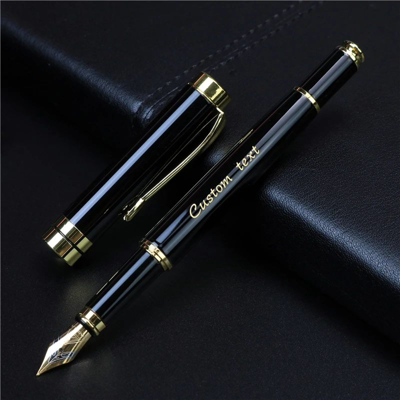 Text Custom Golden Engraved Fountain Pen Office School Commemorate Gift Full Metal Pen Student Writing Roller Pen Stationery
Text Custom Golden Engraved Fountain Pen Office School Commemorate Gift Full Metal Pen Student Writing Roller Pen Stationery