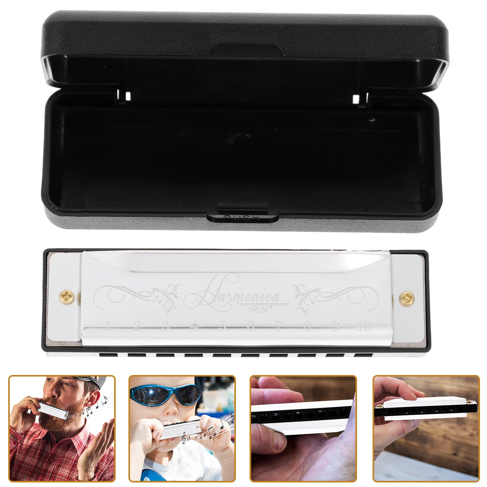 Early Educational Toy Portable Harmonica Musical Instrument Students Small Harmonica Portable Holes Tones Harmonica
Early Educational Toy Portable Harmonica Musical Instrument Students Small Harmonica Portable Holes Tones Harmonica