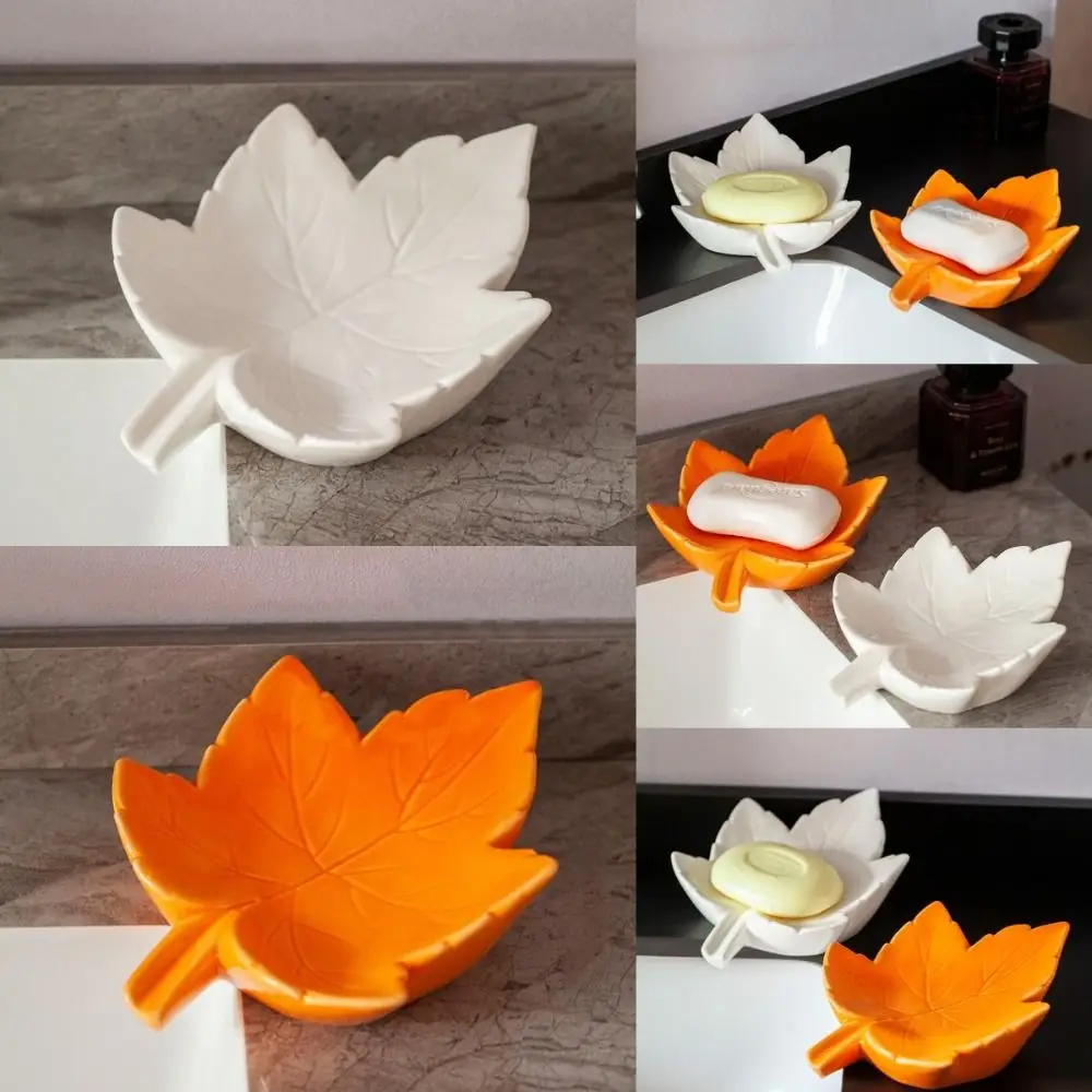 Ceramic Drain Soap Box Practical Maple Shape Easy To Rinse Soap Saver Keep Soap Bars Dry Moisture-proof Soap Box Decoration
Ceramic Drain Soap Box Practical Maple Shape Easy To Rinse Soap Saver Keep Soap Bars Dry Moisture-proof Soap Box Decoration