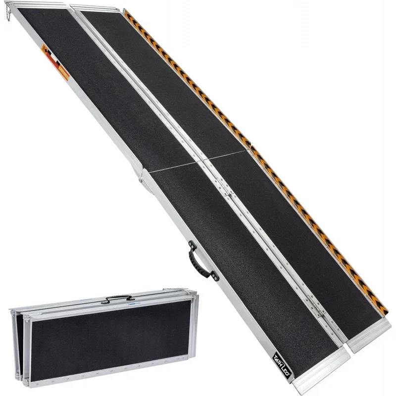 

TaiH Leo 7FT Wheelchair Ramp, 84" L x 31.3" W Threshold Ramp, 800 LBS Capacity Wheel Chair Ramp, Portable Wheelchair Ramp Scoote