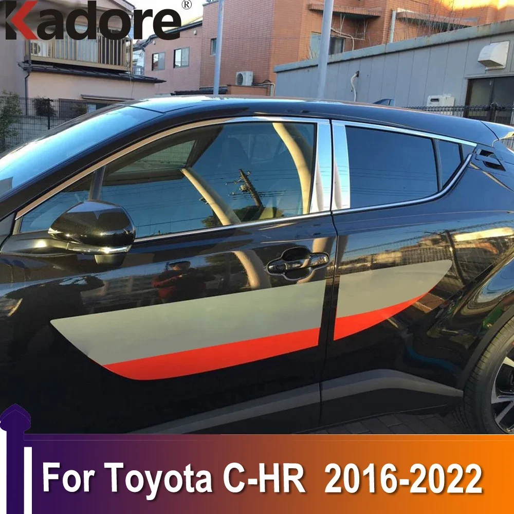 Для Toyota C-HR CHR 2016-2019 2020 2021 2022 отделка окон, центральные колонны B + C, опорная рамка, крышки, автомобильные аксессуары 
Для Toyota C-HR CHR 2016-2019 2020 2021 2022 отделка окон, центральные колонны B + C, опорная рамка, крышки, автомобильные аксессуары