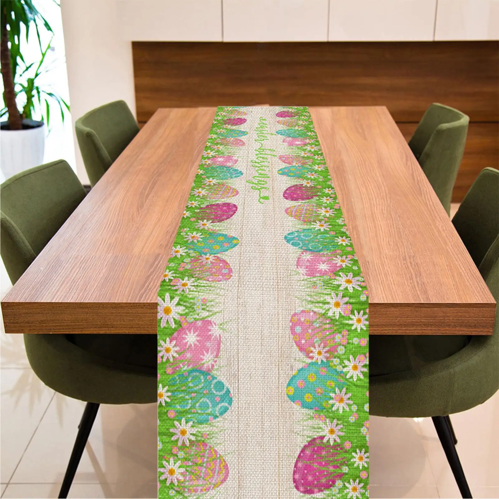 Easter Rabbit Colorful Eggs Linen Table Runner Washable Kitchen Dining Table Runners Wedding DIY Decorations 2024 Party Supplies
Easter Rabbit Colorful Eggs Linen Table Runner Washable Kitchen Dining Table Runners Wedding DIY Decorations 2024 Party Supplies
