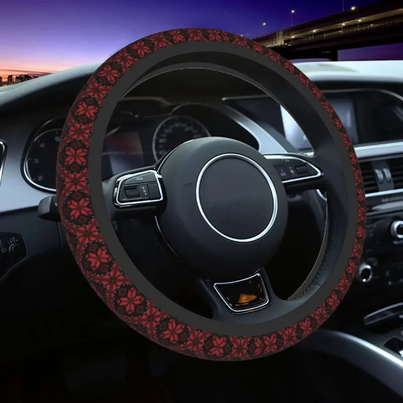 37-38 Car Steering Wheel Cover Palestinian Jordanian Tatreez Universal Palestine Car-styling Colorful Car Accessories
37-38 Car Steering Wheel Cover Palestinian Jordanian Tatreez Universal Palestine Car-styling Colorful Car Accessories