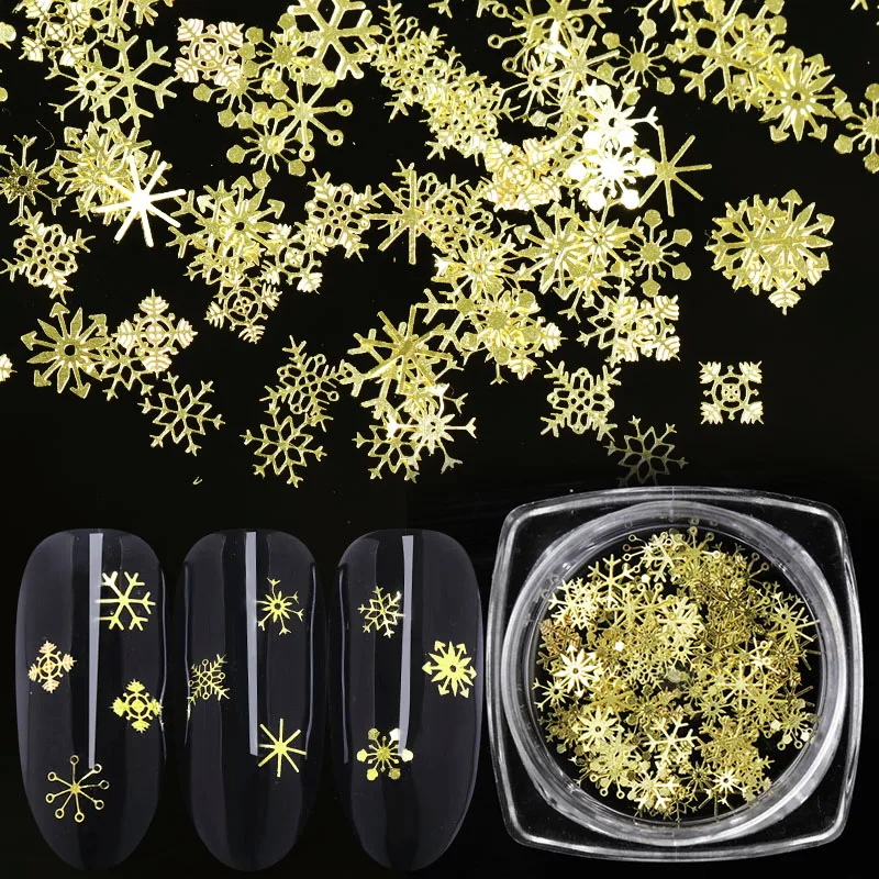 3D Snowflakes Gold Metal Slices Nail Art Sequins 3 Color Gold/White Boxed Metal Glitter Flakes Manicure Gel Nail Art Decor P-1
3D Snowflakes Gold Metal Slices Nail Art Sequins 3 Color Gold/White Boxed Metal Glitter Flakes Manicure Gel Nail Art Decor P-1