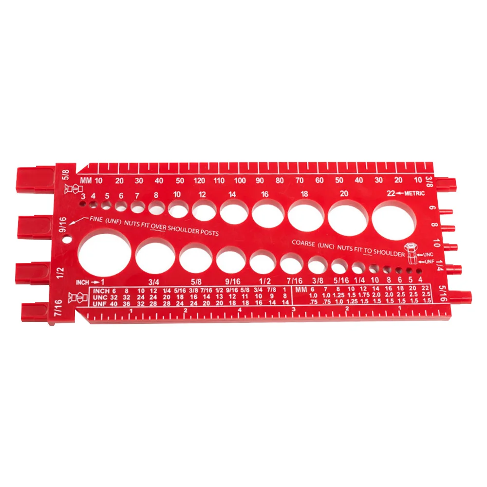 Portable Durable Nut And Drill Bit Thread Checker Gauge Tester Screws Measuring Imperials Tool Standard Metric Gauge Tester
Portable Durable Nut And Drill Bit Thread Checker Gauge Tester Screws Measuring Imperials Tool Standard Metric Gauge Tester