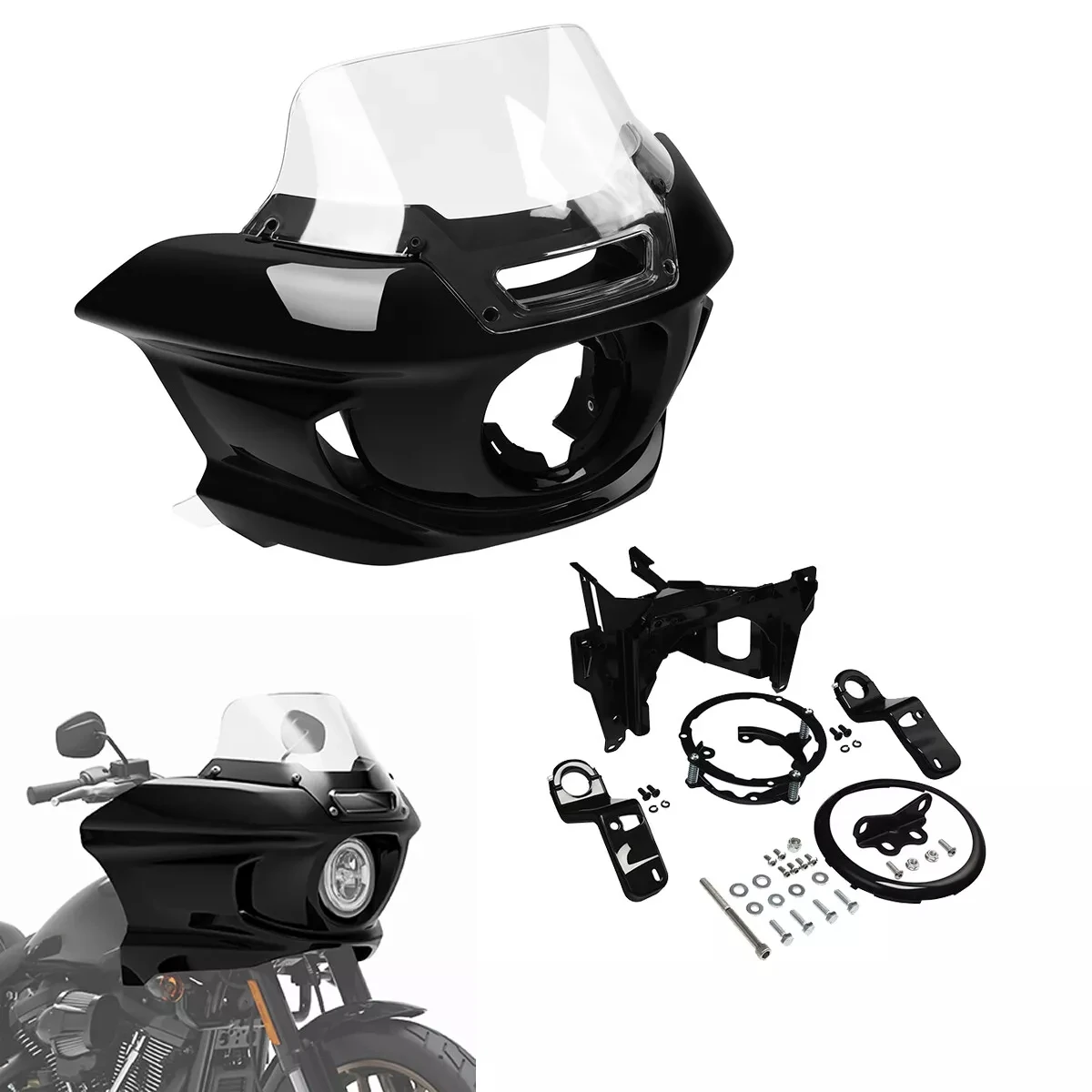 Headlight Fairing Windshield w/ Bracket Fit For Harley FXRST 1YZZ LOW RIDER EL DIABLO 2022 FXLRST 1YXZ LOW RIDER ST 2023 2024
Headlight Fairing Windshield w/ Bracket Fit For Harley FXRST 1YZZ LOW RIDER EL DIABLO 2022 FXLRST 1YXZ LOW RIDER ST 2023 2024