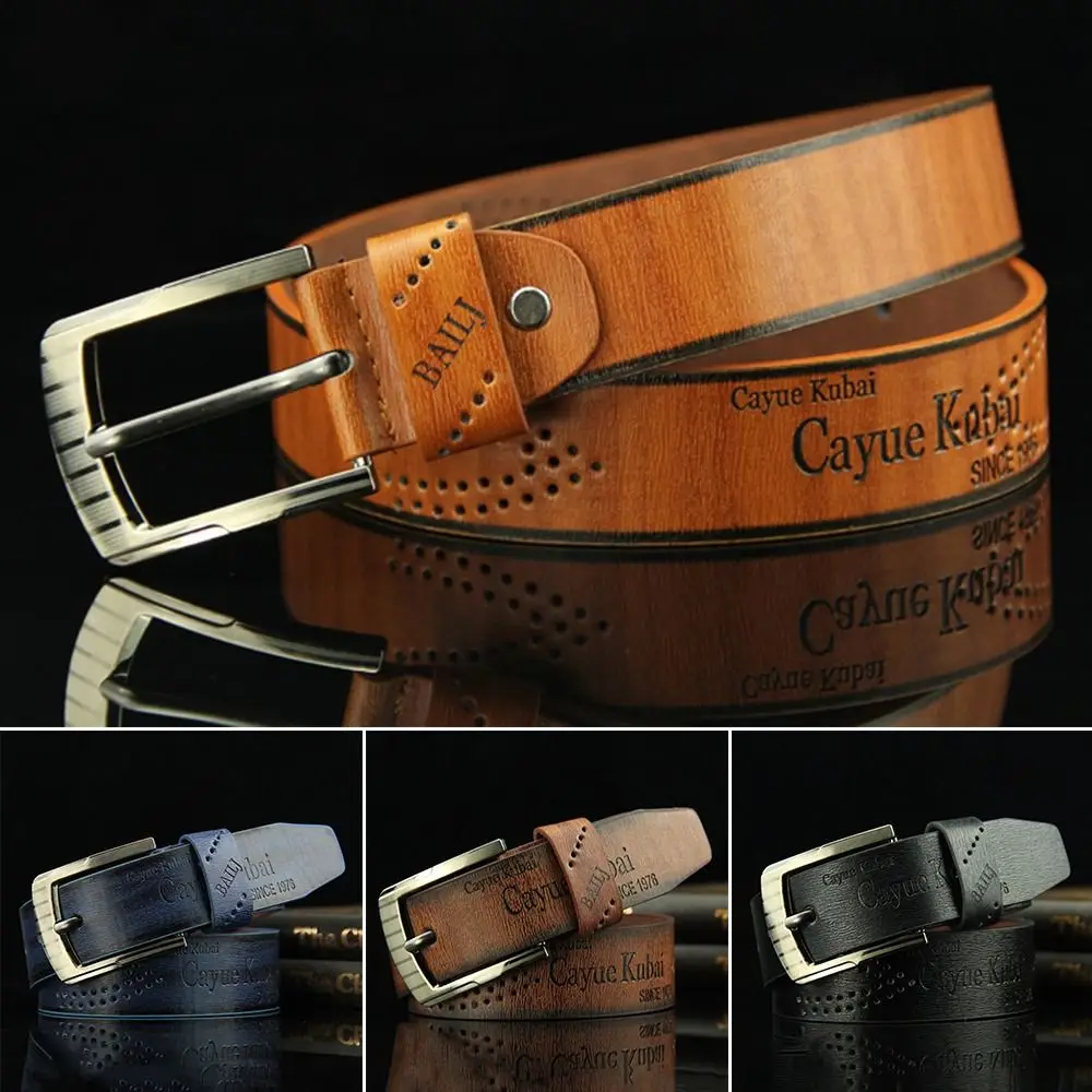 

Cowboy Leather Belt Fashion Casual Vintage Pin Buckle Waistband Business Belts Men's Belt