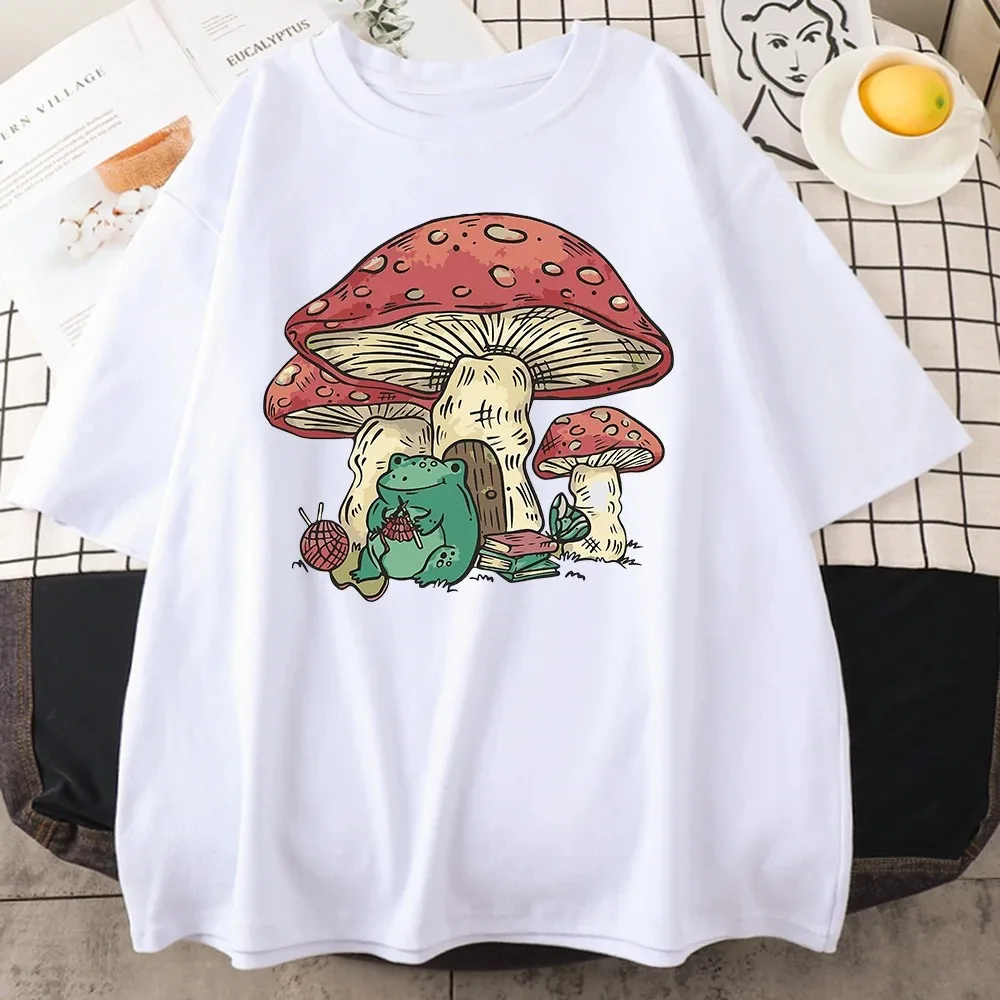 Summer Men's Vintage Top Cute Feature Mushroom House and Frog Extra Large T-Shirt Clothing Casual Crew Neck Men's Cotton T-Shirt
Summer Men's Vintage Top Cute Feature Mushroom House and Frog Extra Large T-Shirt Clothing Casual Crew Neck Men's Cotton T-Shirt
