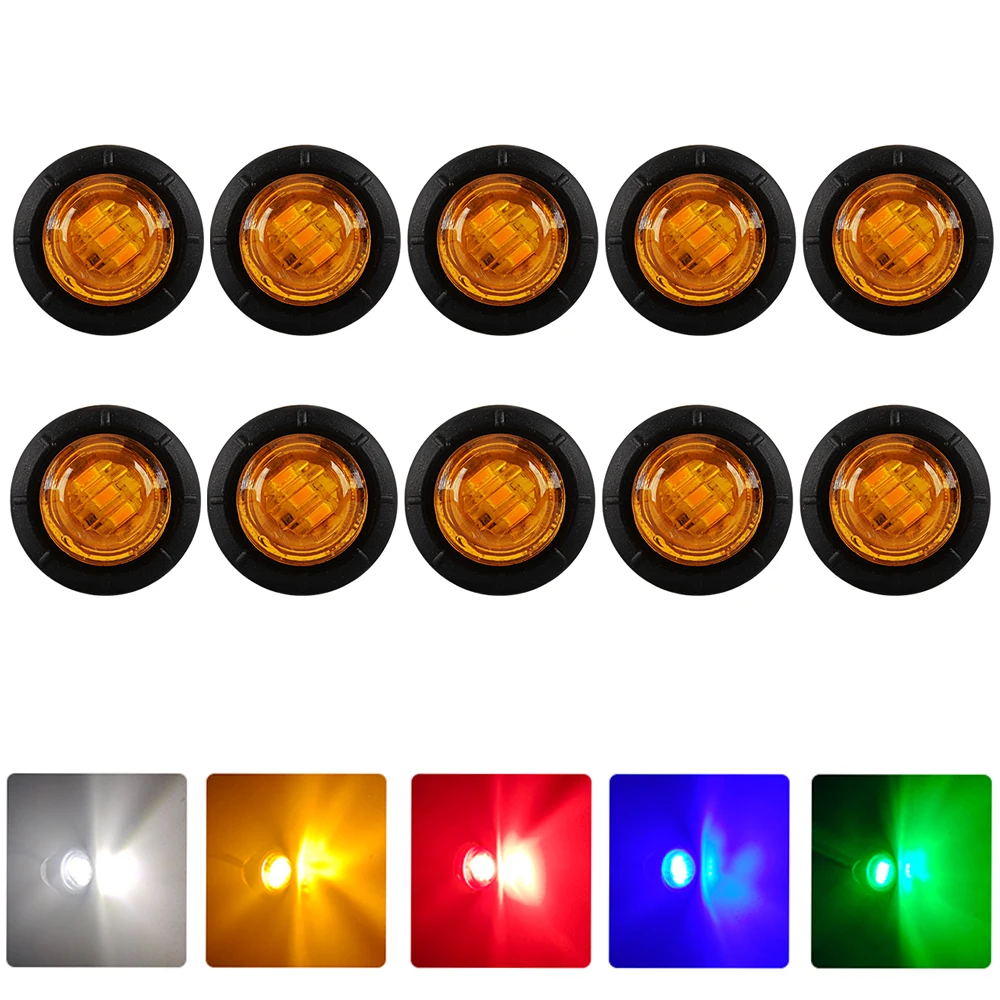 10x 12V 24V LED Side Marker Light Auto Trucks Lorry Trailer Bus Tail Brake Lights Car Warning Lamp Turn Signal Warning Lighting
10x 12V 24V LED Side Marker Light Auto Trucks Lorry Trailer Bus Tail Brake Lights Car Warning Lamp Turn Signal Warning Lighting