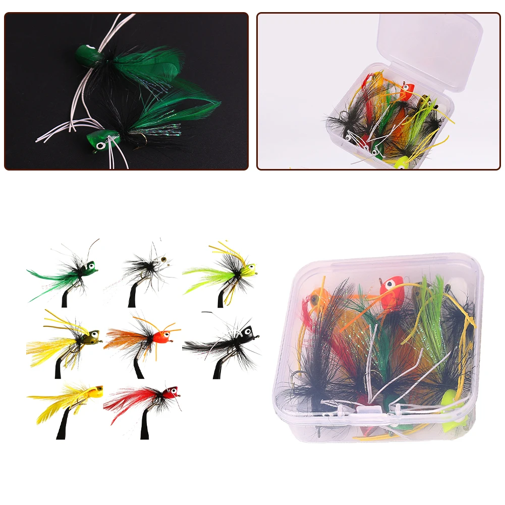 8pcs Foam Popper Heads Fly Tying With Barb Fishhooks Bass Popper Flies Bugs Dry Fly Sorting Kit For Catch Bass Sunfishsalmon
8pcs Foam Popper Heads Fly Tying With Barb Fishhooks Bass Popper Flies Bugs Dry Fly Sorting Kit For Catch Bass Sunfishsalmon