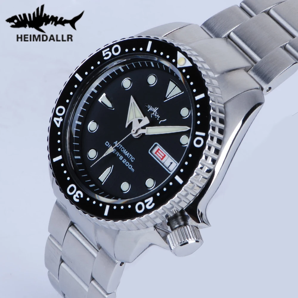 

HEIMDALLR Sharkey SKX007 Diver Watch Men 200M Waterproof Stainless Sapphire Luminous Dial NH36 Automatic Mechanical Luxury Watch