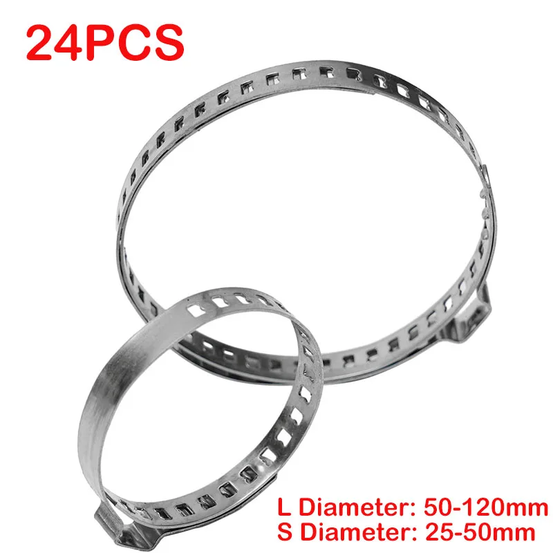 24Pcs Universal Axle CV Joint Boot Crimp Clamp Kit Auto CV Joint Clamps Banding Boot Clamp Tool 24X-Small 12X-Large
24Pcs Universal Axle CV Joint Boot Crimp Clamp Kit Auto CV Joint Clamps Banding Boot Clamp Tool 24X-Small 12X-Large