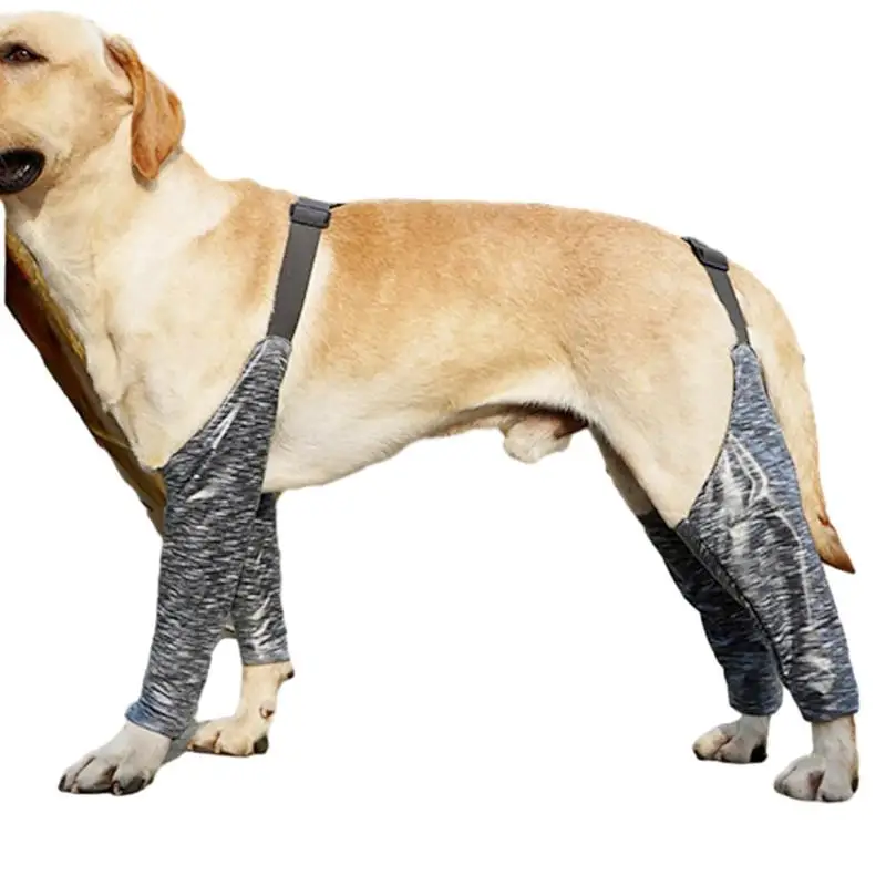 

Dog Recovery Sleeves Dog Leggings Pants to Prevent Licking Adjustable Dog Support Brace Joint Wrap Bandages to Stop Licking