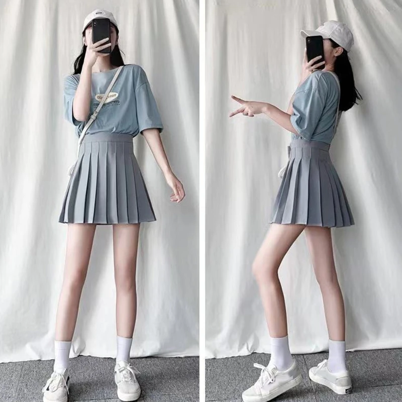Women High Waist Solid Color Pleated Flared A-Line Mini Skirt with Shorts Dropship
Women High Waist Solid Color Pleated Flared A-Line Mini Skirt with Shorts Dropship