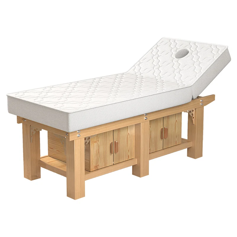

Special solid wood latex massage bed for beauty salon physiotherapy bed Chinese medicine massage bed home tattoo bed with holes