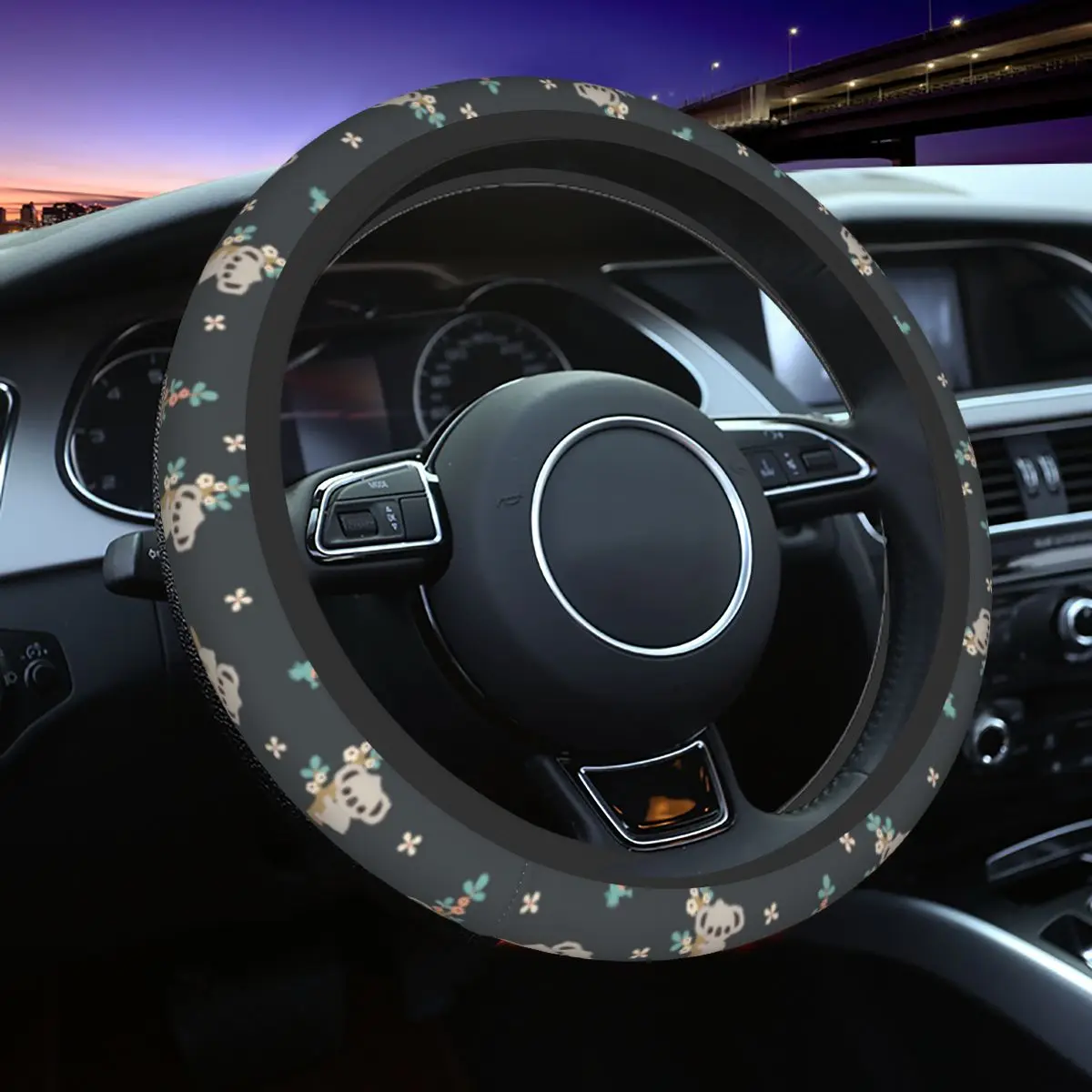 Cute Koala Car Steering Wheel Cover 38cm Universal Cartoon Steering Wheel Protective Cover Car-styling Interior Accessories
Cute Koala Car Steering Wheel Cover 38cm Universal Cartoon Steering Wheel Protective Cover Car-styling Interior Accessories