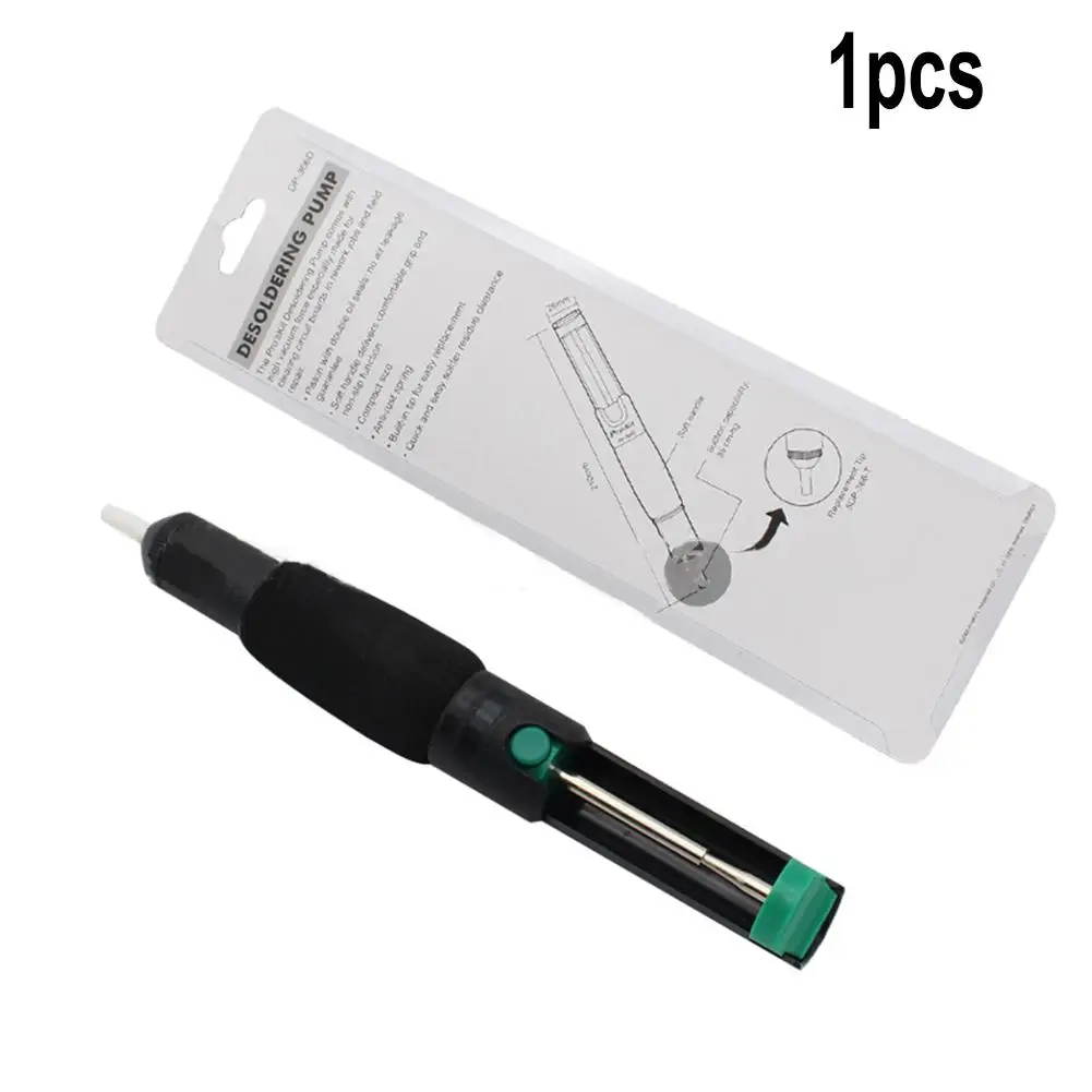 Desoldering Pump Solder Sucker Welding Soldering Iron Braid Suction Removal Anti-static Tin Suction Pump Double Open Tin Suction
Desoldering Pump Solder Sucker Welding Soldering Iron Braid Suction Removal Anti-static Tin Suction Pump Double Open Tin Suction