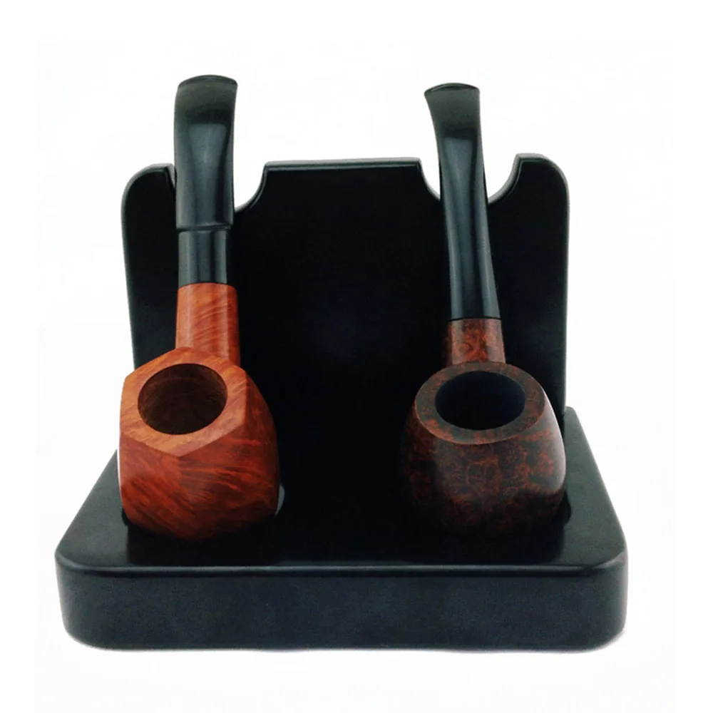 MUXIANG Two Vertical Pipe Stander Dismountable Holders of Ebony Solid Wood Practical Double Pipe Display Shelves Smoking Tools
MUXIANG Two Vertical Pipe Stander Dismountable Holders of Ebony Solid Wood Practical Double Pipe Display Shelves Smoking Tools