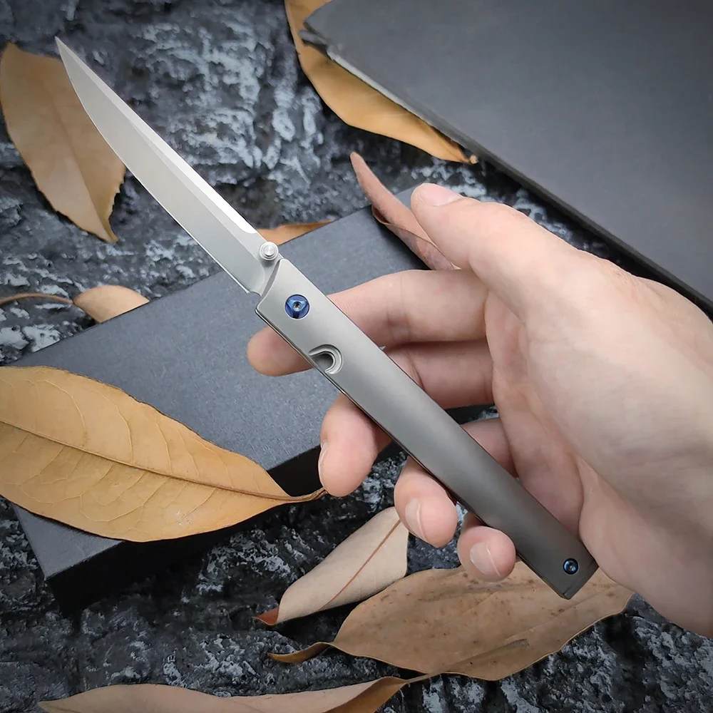Folding Pocket Knife Outdoor Camping Tactical Knife TC4 Titanium Handle Self-defense Hunt Tool Survival Combat Knife M390
Folding Pocket Knife Outdoor Camping Tactical Knife TC4 Titanium Handle Self-defense Hunt Tool Survival Combat Knife M390