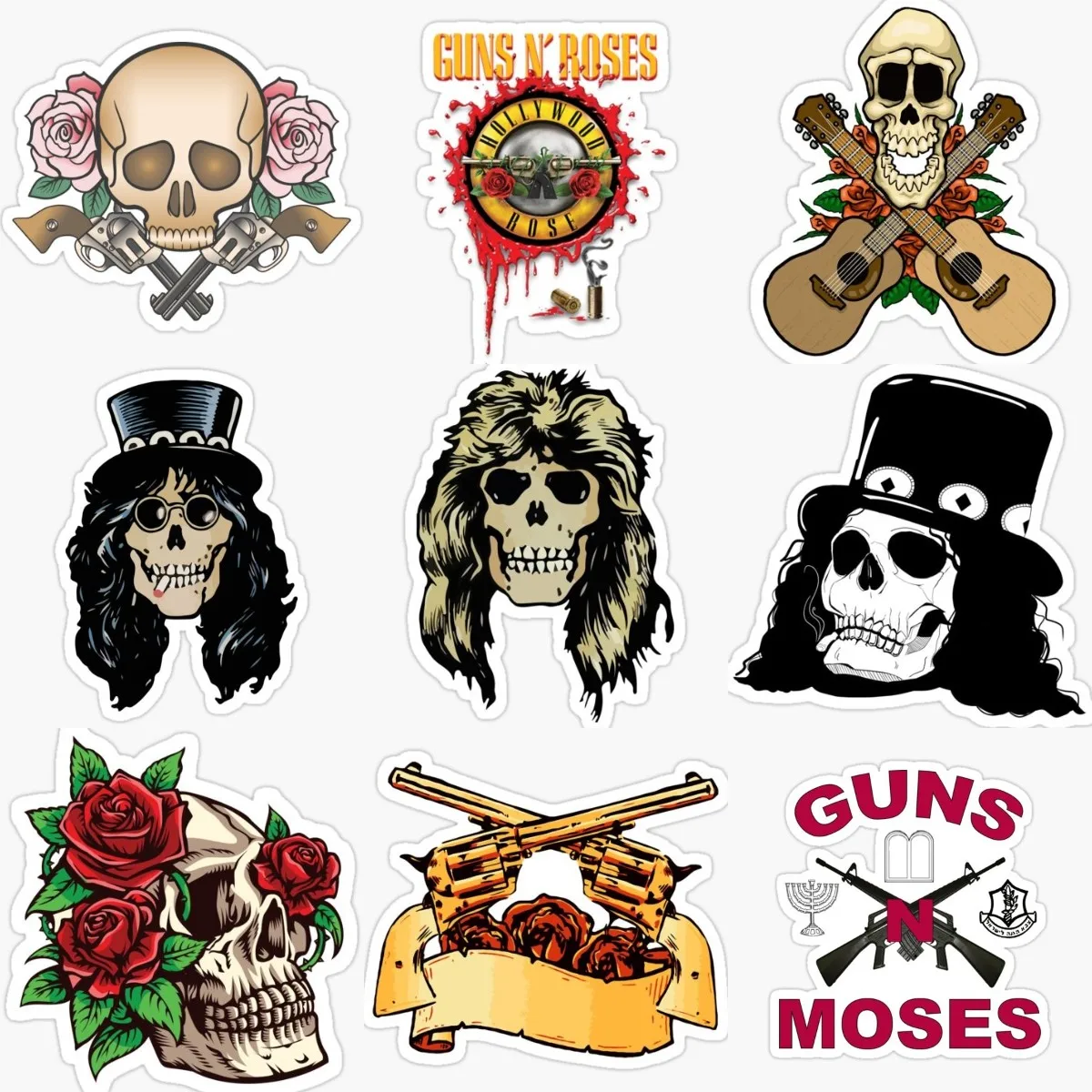 Guns N Roses Skull Emblem Creative PVC Stickers for Decorate Window Motorcycle Car Bicycle Wall Off-road Van Decal Accessories
Guns N Roses Skull Emblem Creative PVC Stickers for Decorate Window Motorcycle Car Bicycle Wall Off-road Van Decal Accessories
