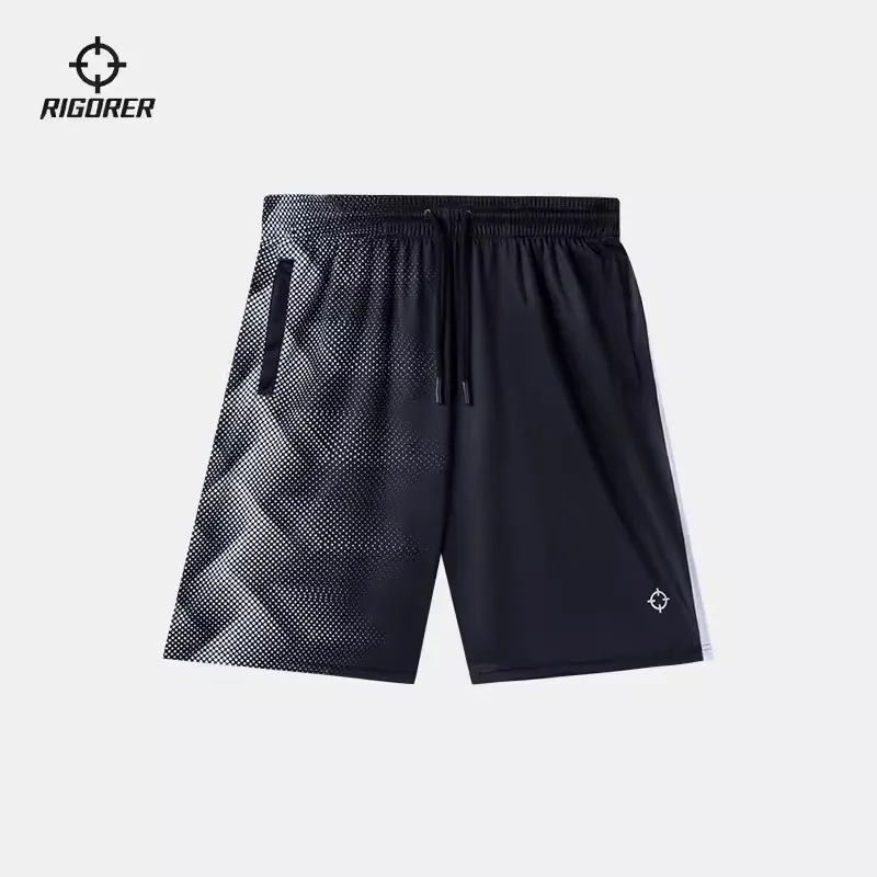 

RIGORER New Knitted Five-point Pants Men's Basketball Training Fitness Wild Ball Breathable Quick-drying Loose Pants Shorts