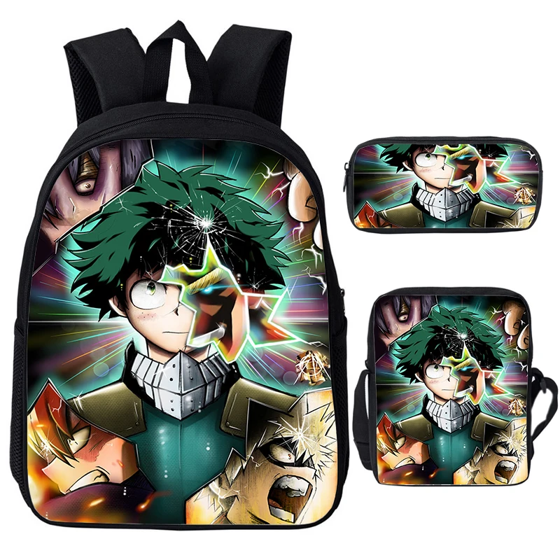 

Anime MHA Backpacks My Hero Academia 6 School Backpack 3pcs/set Girls Boys Cartoon Schoolbag Teenage Bookbag Travel Bags Mochila