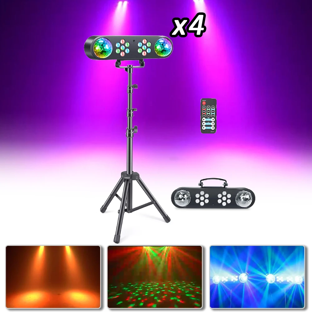 4PCS/Lot LED 14x3w RGB Par Light +2 Rotating Magic Ball Remote DMX Control Party Bar Light Set Stand Disco Stage DJ Club Effect
4PCS/Lot LED 14x3w RGB Par Light +2 Rotating Magic Ball Remote DMX Control Party Bar Light Set Stand Disco Stage DJ Club Effect