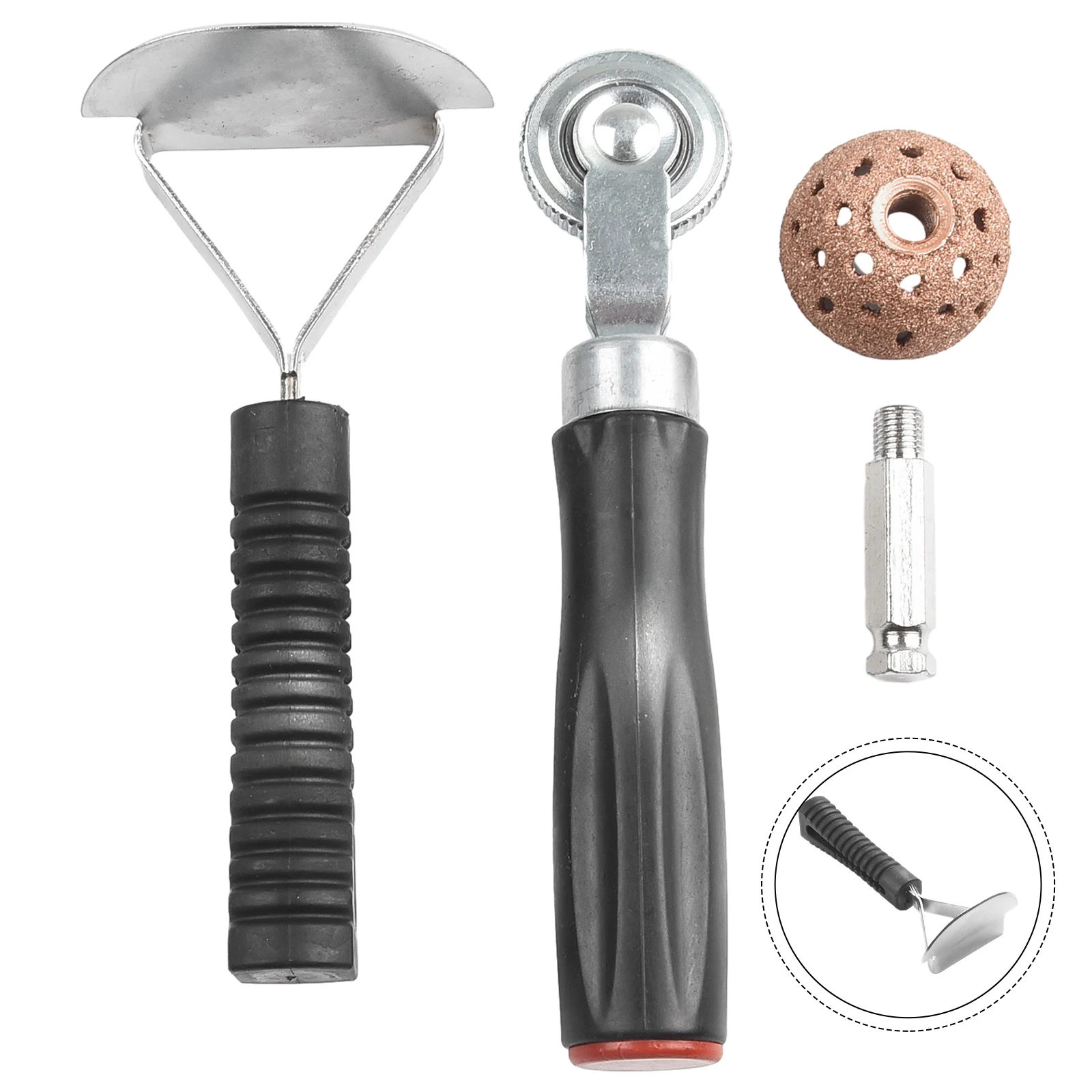 Essential Tire Repair Accessories Tungsten Steel Polishing Wheel and Plastic Metal Patch Roller for Reliable Results
Essential Tire Repair Accessories Tungsten Steel Polishing Wheel and Plastic Metal Patch Roller for Reliable Results