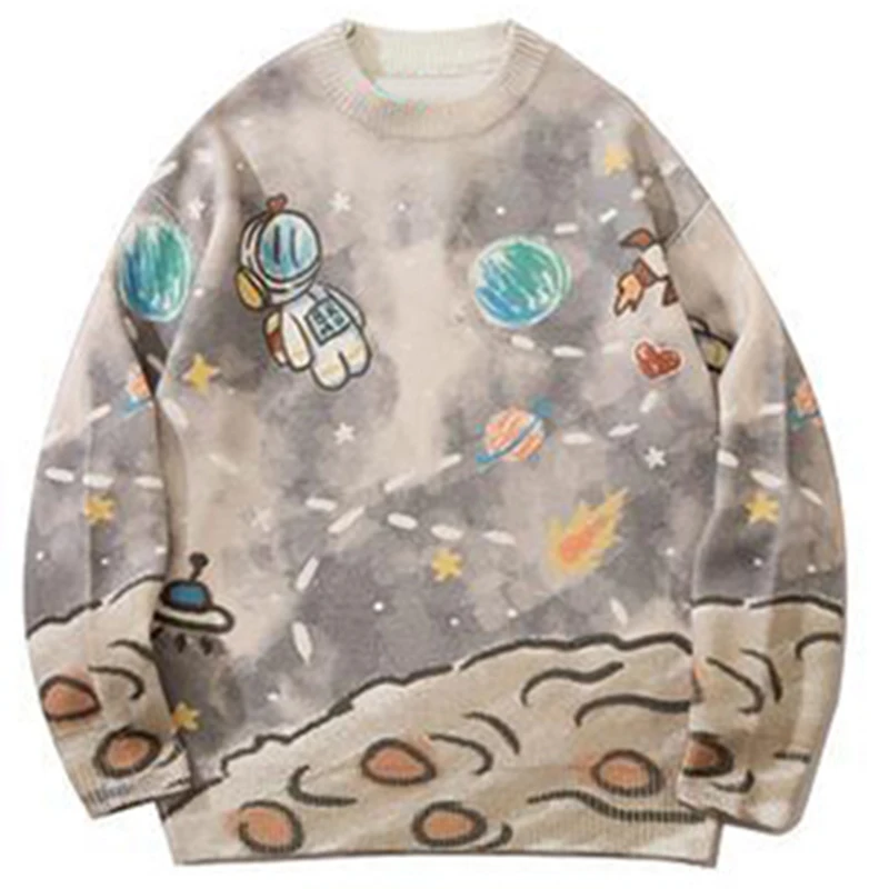 Men Starry Sky Harajuku Knitted Sweater 2023 Japanese Couples Hip Hop Streetwear O Neck Autumn Fashion Loose Pullover Sweaters
Men Starry Sky Harajuku Knitted Sweater 2023 Japanese Couples Hip Hop Streetwear O Neck Autumn Fashion Loose Pullover Sweaters