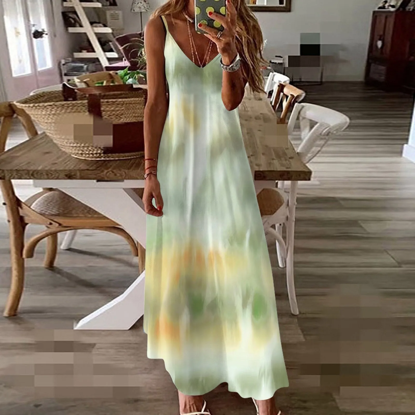 2024 New Summer Bohemian Women's Slip Dress Long A-line Oversize Casual Dresses Elegant Tie-dye Spring Lady Loose Beach Clothes
2024 New Summer Bohemian Women's Slip Dress Long A-line Oversize Casual Dresses Elegant Tie-dye Spring Lady Loose Beach Clothes