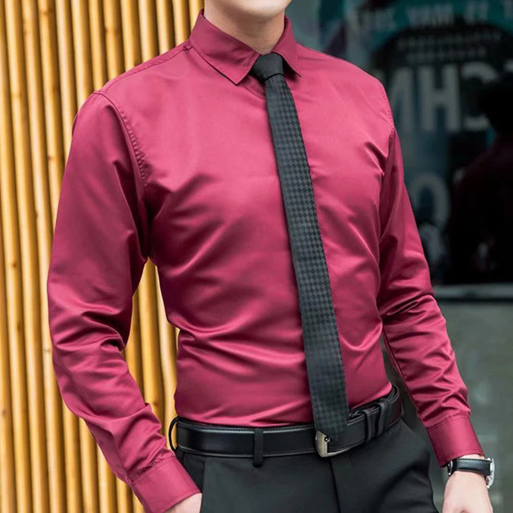 Men's Formal Business Shirts And Blouses Solid Color Long-Sleeve Slim Casual Party Shirt Top Clothing Male Clothing
Men's Formal Business Shirts And Blouses Solid Color Long-Sleeve Slim Casual Party Shirt Top Clothing Male Clothing