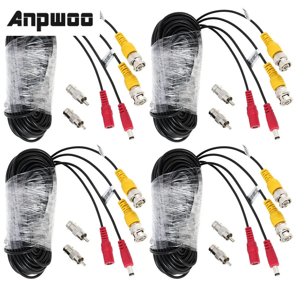 4pcs/lot 32ft 10M CCTV Cable BNC DC Connector Video Power Siamese Cable for Surveillance Security CCTV Camera Accessories DVR
4pcs/lot 32ft 10M CCTV Cable BNC DC Connector Video Power Siamese Cable for Surveillance Security CCTV Camera Accessories DVR