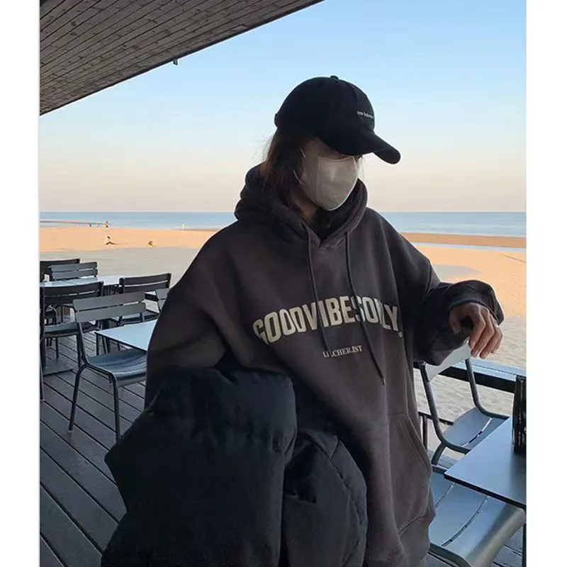 Womens Clothing Grey Vintage Street Sweatshirt Hoodie Letter Printing Long Sleeves Casual Warm Oversize Baggy Ladies Tops Autumn
Womens Clothing Grey Vintage Street Sweatshirt Hoodie Letter Printing Long Sleeves Casual Warm Oversize Baggy Ladies Tops Autumn