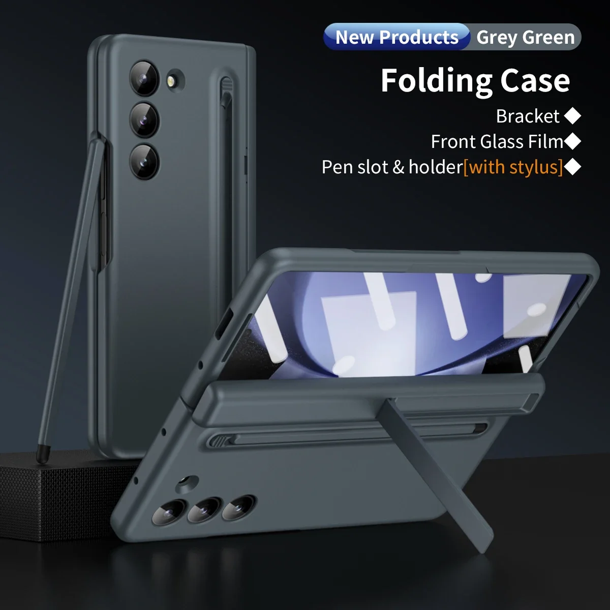Чехол для телефона с сенсорной ручкой для Samsung Galaxy Z Fold 5 4 3, чехол со встроенной оболочкой и пленкой, защита петель, Жесткий Чехол для Fold5
Чехол для телефона с сенсорной ручкой для Samsung Galaxy Z Fold 5 4 3, чехол со встроенной оболочкой и пленкой, защита петель, Жесткий Чехол для Fold5