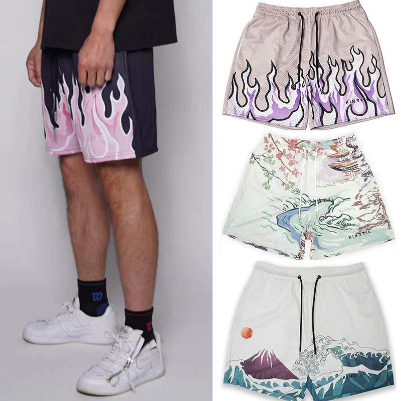 Men's Gym Beach Basketball Print Shorts Mesh Breathable Running Fitness Sports Casual Loose Short Trousers Male Summer Clothing
Men's Gym Beach Basketball Print Shorts Mesh Breathable Running Fitness Sports Casual Loose Short Trousers Male Summer Clothing