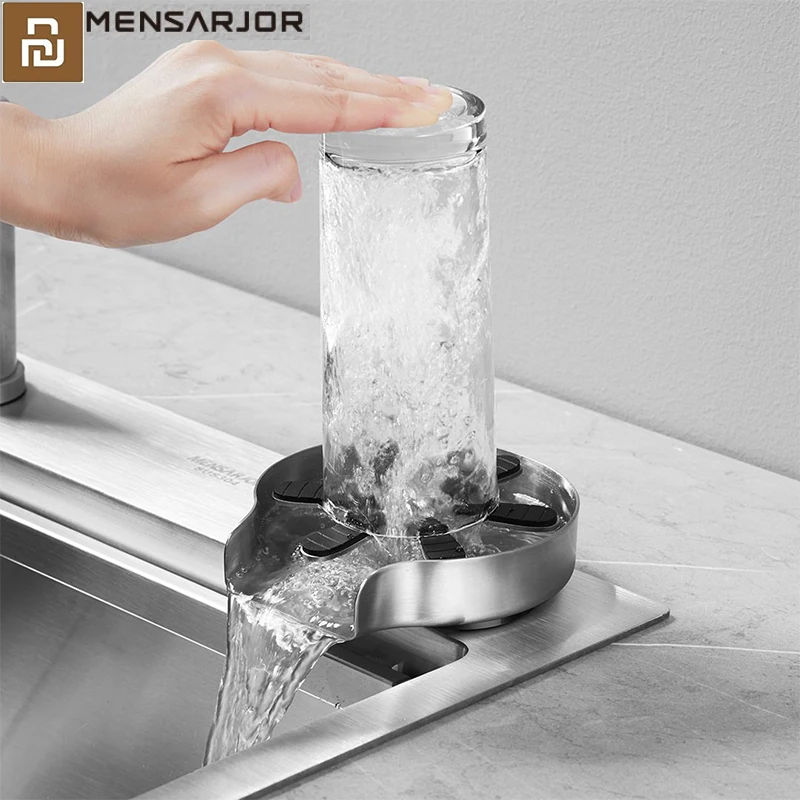 Youpin Mensarjor SUS304 stainless steel Kitchen Sink Glass Rinser 360 High Pressure Cup Cleaner Automatic Cup Washer Kitchen
Youpin Mensarjor SUS304 stainless steel Kitchen Sink Glass Rinser 360 High Pressure Cup Cleaner Automatic Cup Washer Kitchen