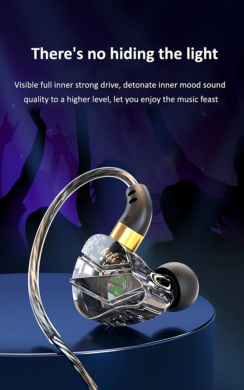 HIFI Wired Earphones 3.5MM AUX/Type C Jack 9D Surround With Mic In-Ear Transparent Music Headsets For Samsung Android For iPhone S8c7d794a2ed84042b5091f6228c29a28g
