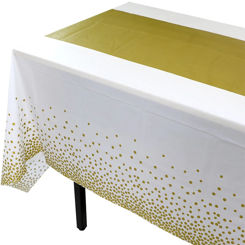 Disposable Rectangle Table Flag Tablecloth PEVA Waterproof Golden Plastic Party Supplies Printing Table Top Items
Disposable Rectangle Table Flag Tablecloth PEVA Waterproof Golden Plastic Party Supplies Printing Table Top Items