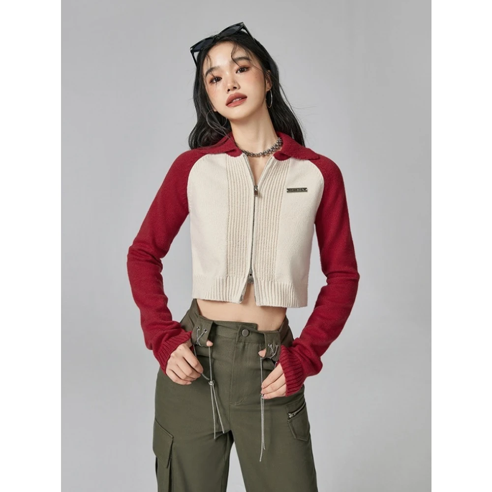 Women Autumn Winter Sweaters Polo Collar Sexy Knitted Cardigans Fashion Long Sleeve Casual Short Tops American Style Streetwear
Women Autumn Winter Sweaters Polo Collar Sexy Knitted Cardigans Fashion Long Sleeve Casual Short Tops American Style Streetwear