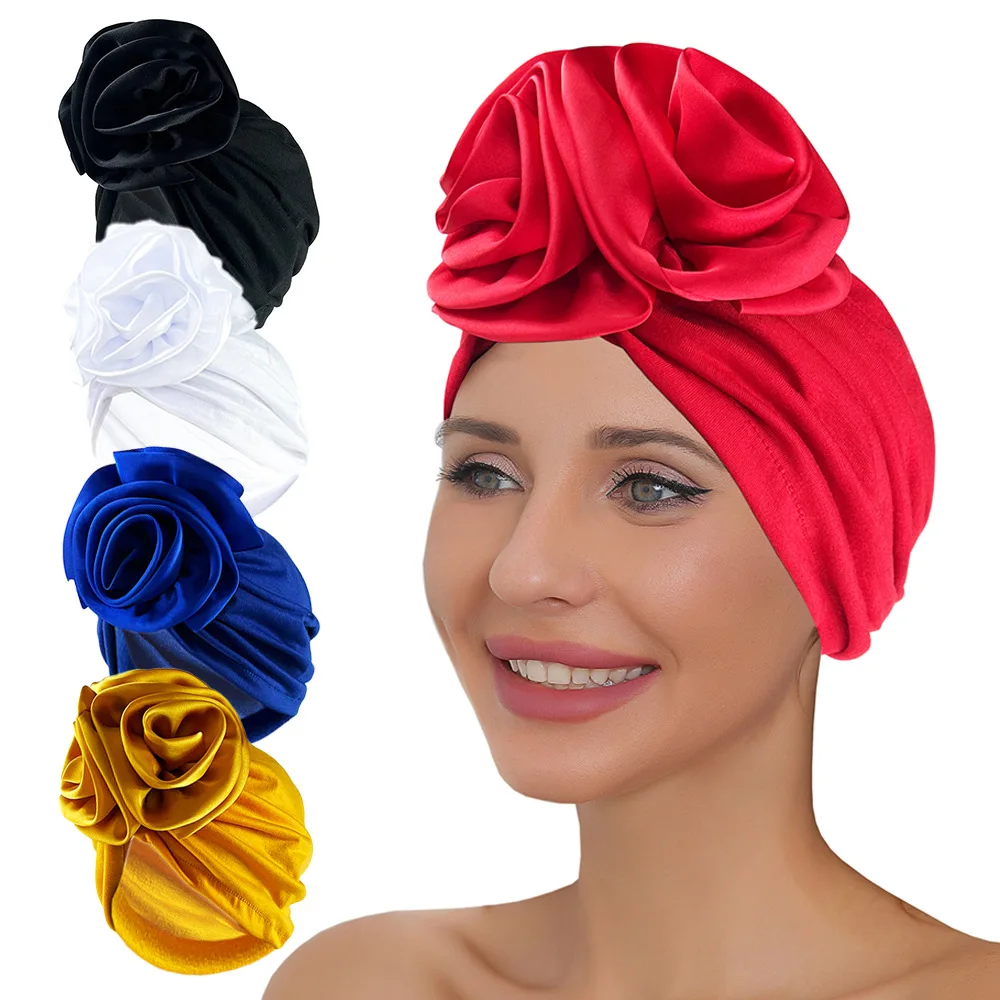 Stretchy Bandana Female Head Wraps Satin Flowers Women's Turban Hat Party Headwear Headscarf Bonnet Lady Hair Accessories
Stretchy Bandana Female Head Wraps Satin Flowers Women's Turban Hat Party Headwear Headscarf Bonnet Lady Hair Accessories