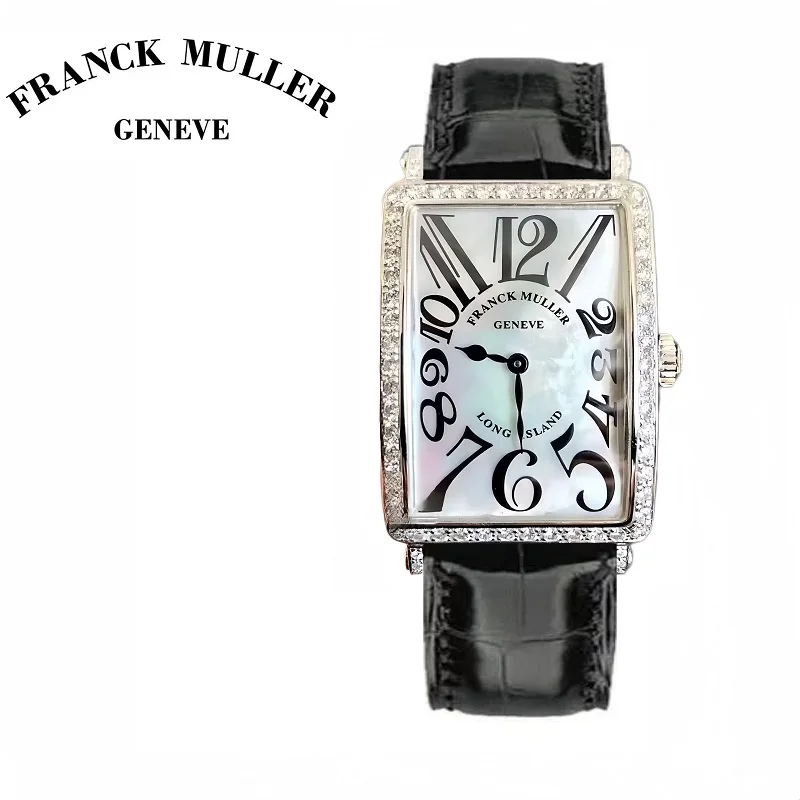 FRANCK MULLER Women's Watch Premium Pearl Fritillaria Dial Original Quartz Movement Diamond Inlaid Watch Crocodile Leather Strap
FRANCK MULLER Women's Watch Premium Pearl Fritillaria Dial Original Quartz Movement Diamond Inlaid Watch Crocodile Leather Strap